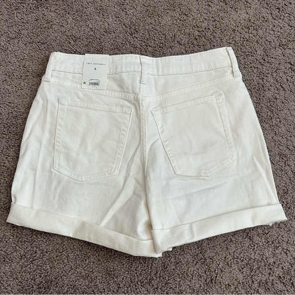 Free Assembly Shorts Womens Size 8 High Waist Rolled Up Hem - Picture 9 of 9